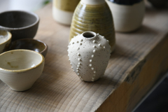 minivaso in gres puntinato